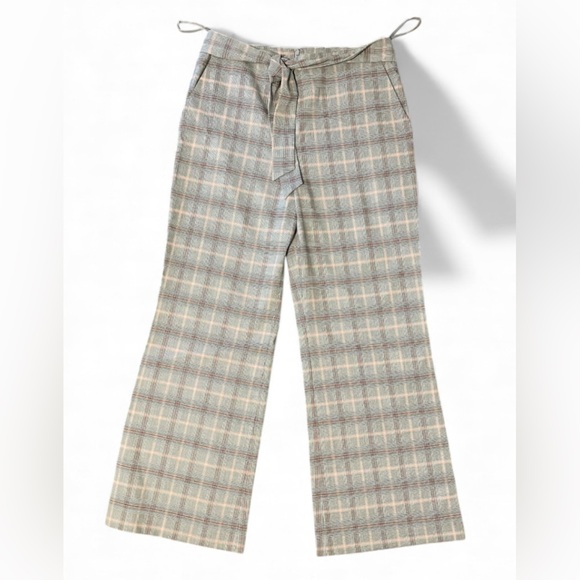 ANTONIO MELANI Pants - ANTONIO MELANI womens Gray plaid pants